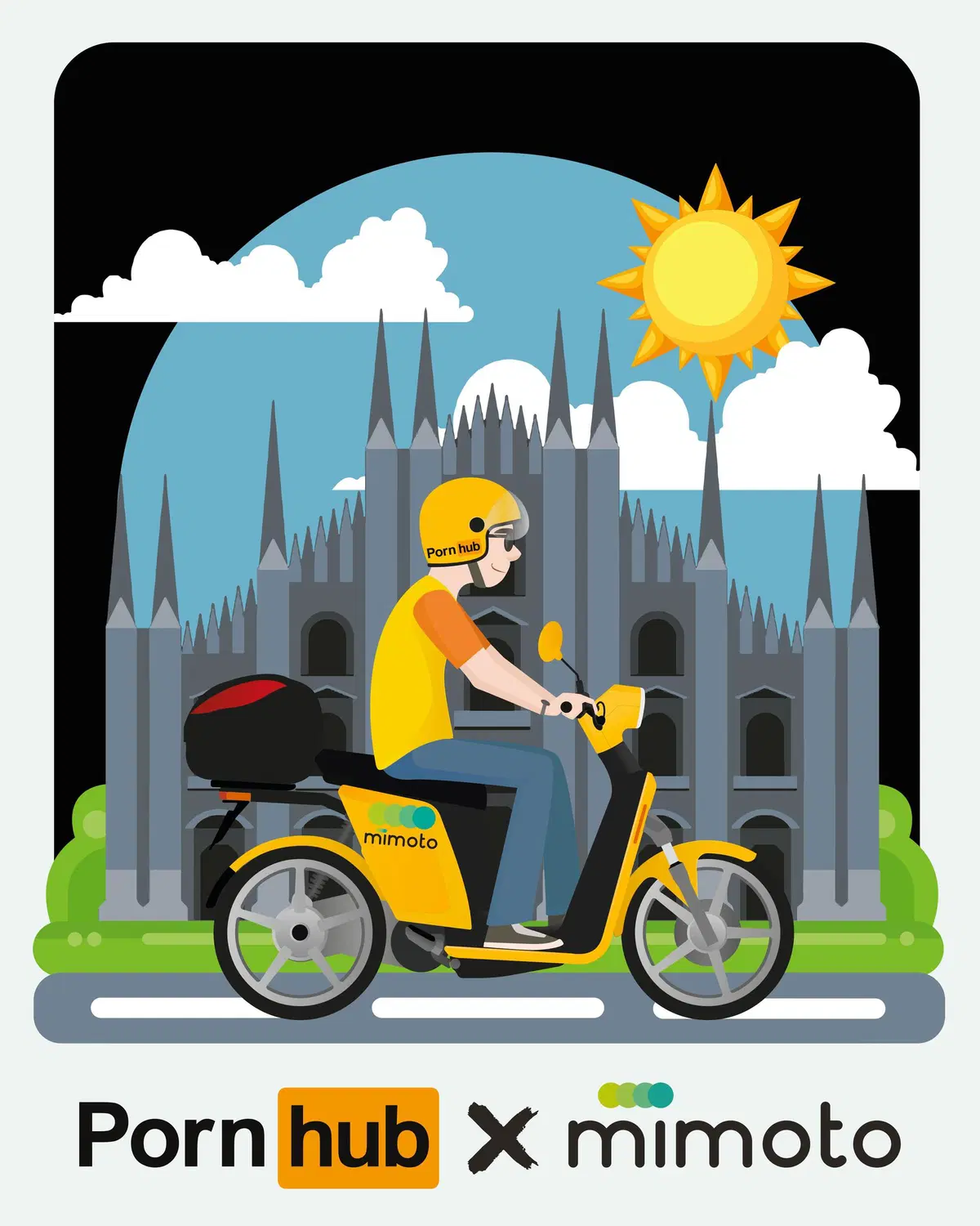  &ldquo;A Ride With Pornhub": una corsa gratuita sugli scooter elettrici MiMoto