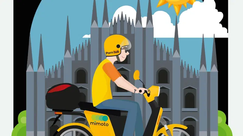  &ldquo;A Ride With Pornhub": una corsa gratuita sugli scooter elettrici MiMoto