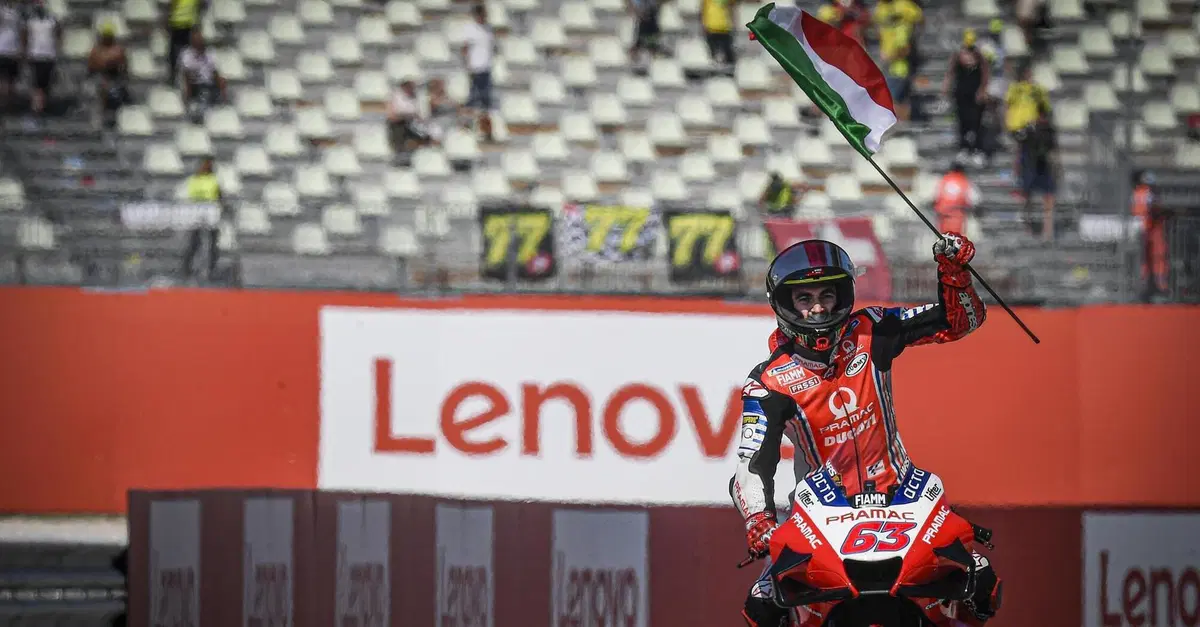 MotoGP 2020. GP di San Marino. Pecco Bagnaia: "Mi merito un otto!"