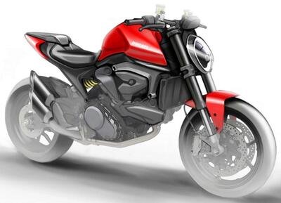 Ducati Monster 821 (o 939?) 2021. Senza in traliccio