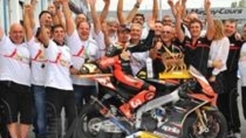 Max Biaggi e Aprilia campioni del mondo Superbike 2012!