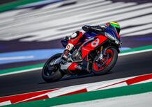 Aprilia RS 660, a Misano con i piloti della MotoGP