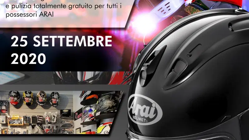 PuntoG Moto ospita, il 25 e il 26 settembre, l'Arai Touring Service
