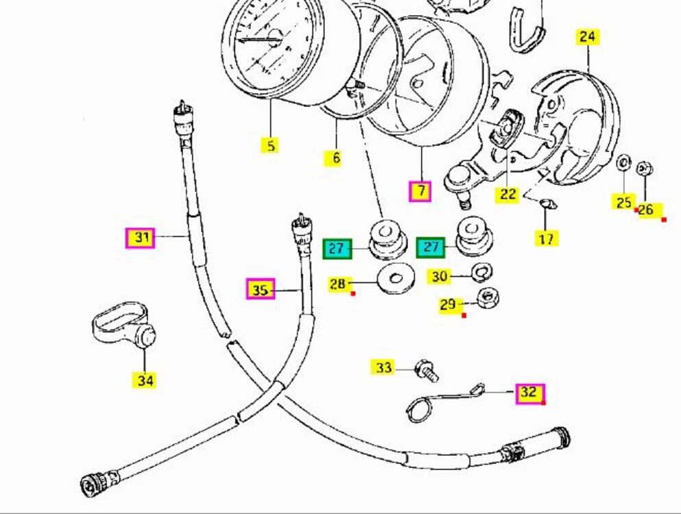 CAVO CONTACHILOMETRI SUZUKI GN 250 1985 1996 Suzuk 