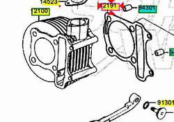 GUARNIZIONE CILINDRO ORIGINALE KYMCO AGILITY R16 1