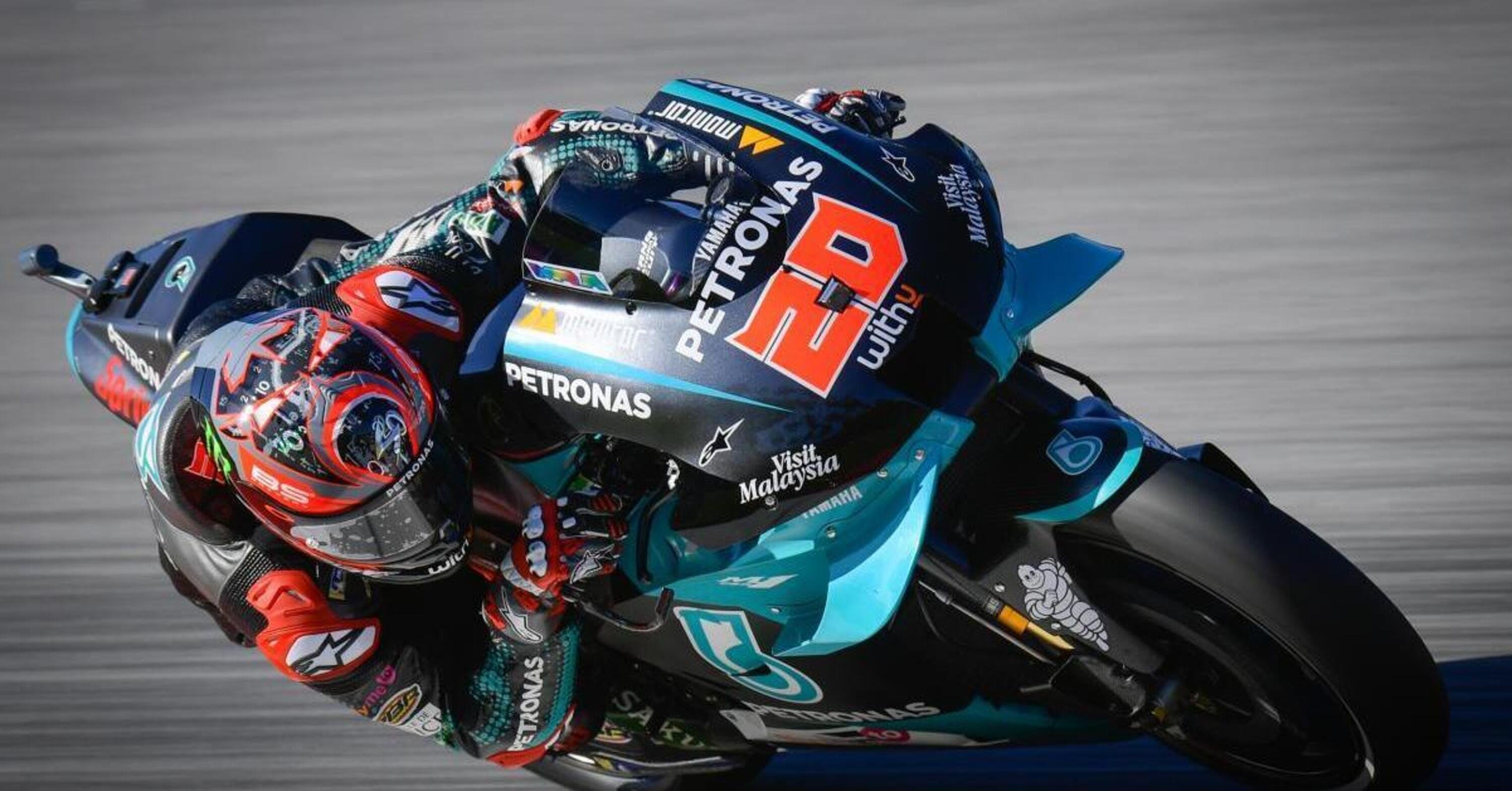 MotoGP 2020. Fabio Quartararo in testa nelle FP3 a Barcellona
