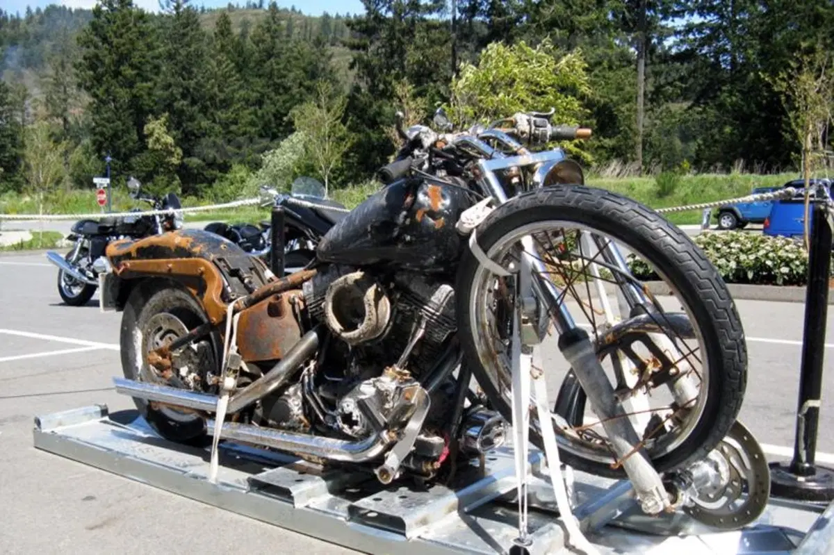 L'Harley-Davidson Night Train dello tsunami riposa in pace (4)