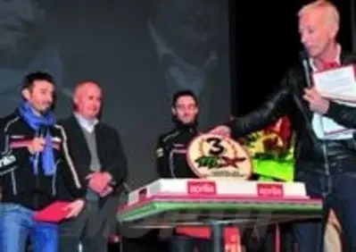 Max Biaggi e Aprilia festeggiati a Noale