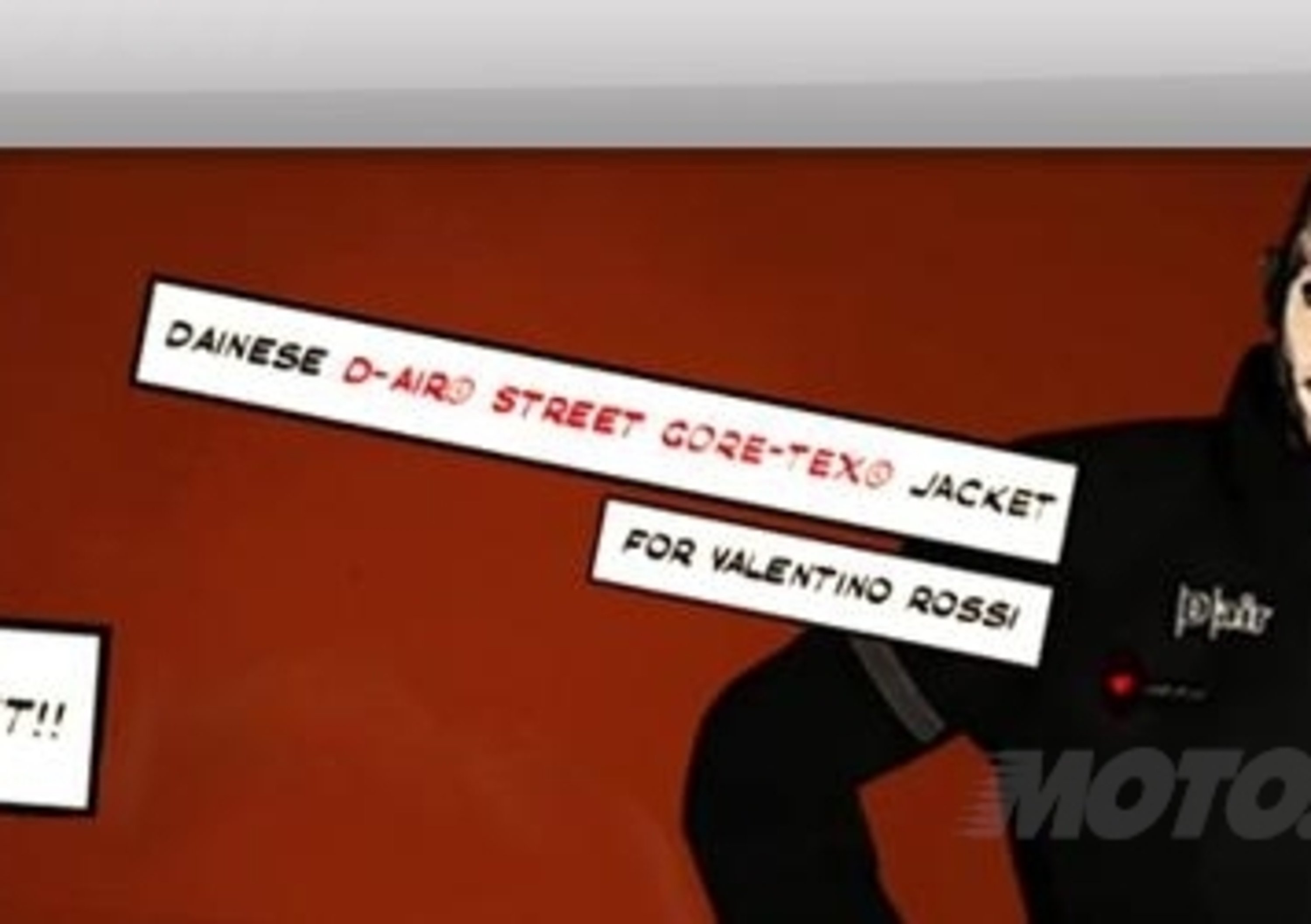 Dainese e Valentino Rossi presentano in un video il nuovo D-Air Street Gore-Tex