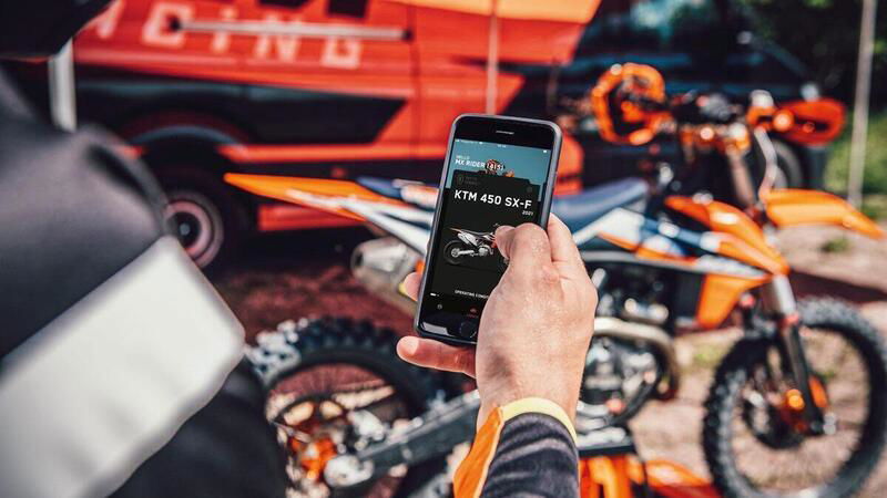 MyKTM: la App per motore e sospensioni delle SX-F 2021