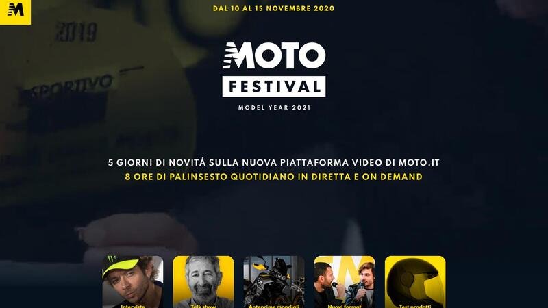 MotoFestival MY2021: tutte le novit&agrave; a due ruote dal vivo e on demand