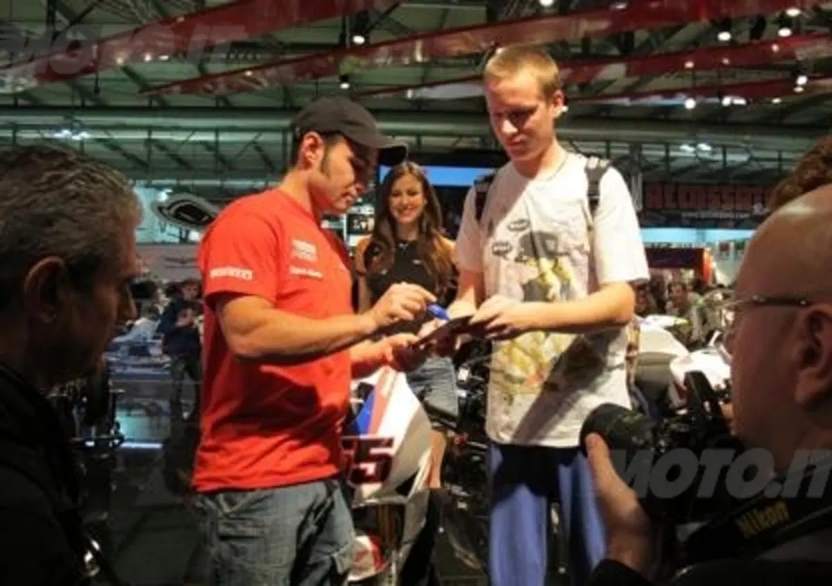 Haslam a EICMA 2012: "Sono contento di essere tornato in Honda"