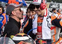 Max Biaggi e Jorge Lorenzo: pensionati terribili a Milano