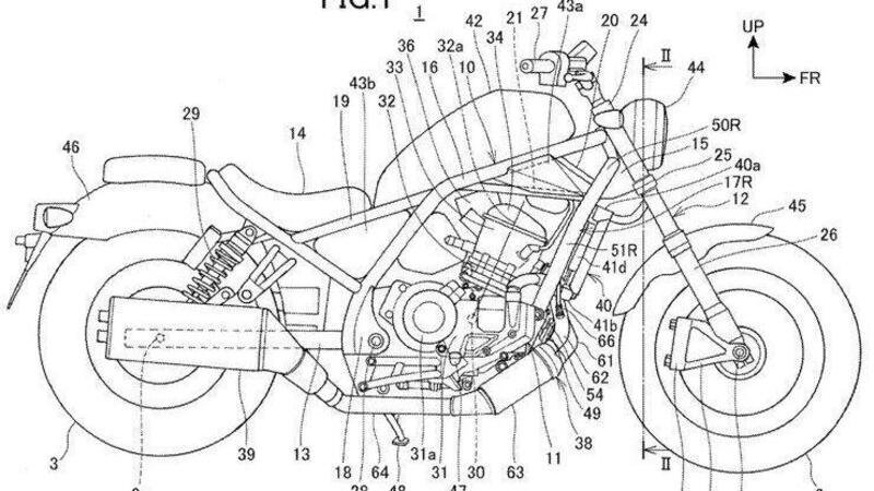 Honda 1100 Rebel. Avr&agrave; il motore della Africa Twin? Spunta il brevetto...