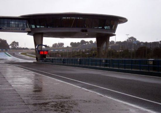 La pioggia ed il freddo rovinano l’ultima giornata di test a Jerez