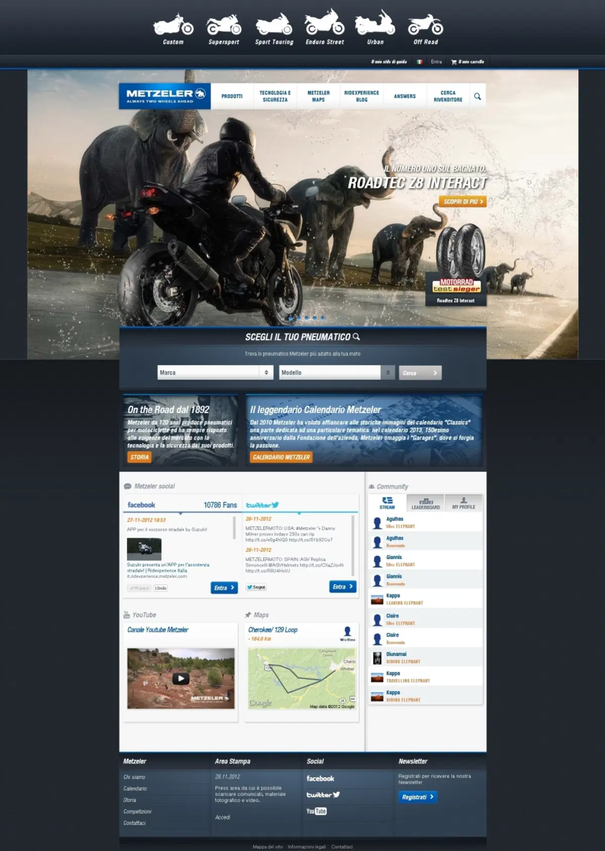 E' online il nuovo sito Internet Metzeler (3)