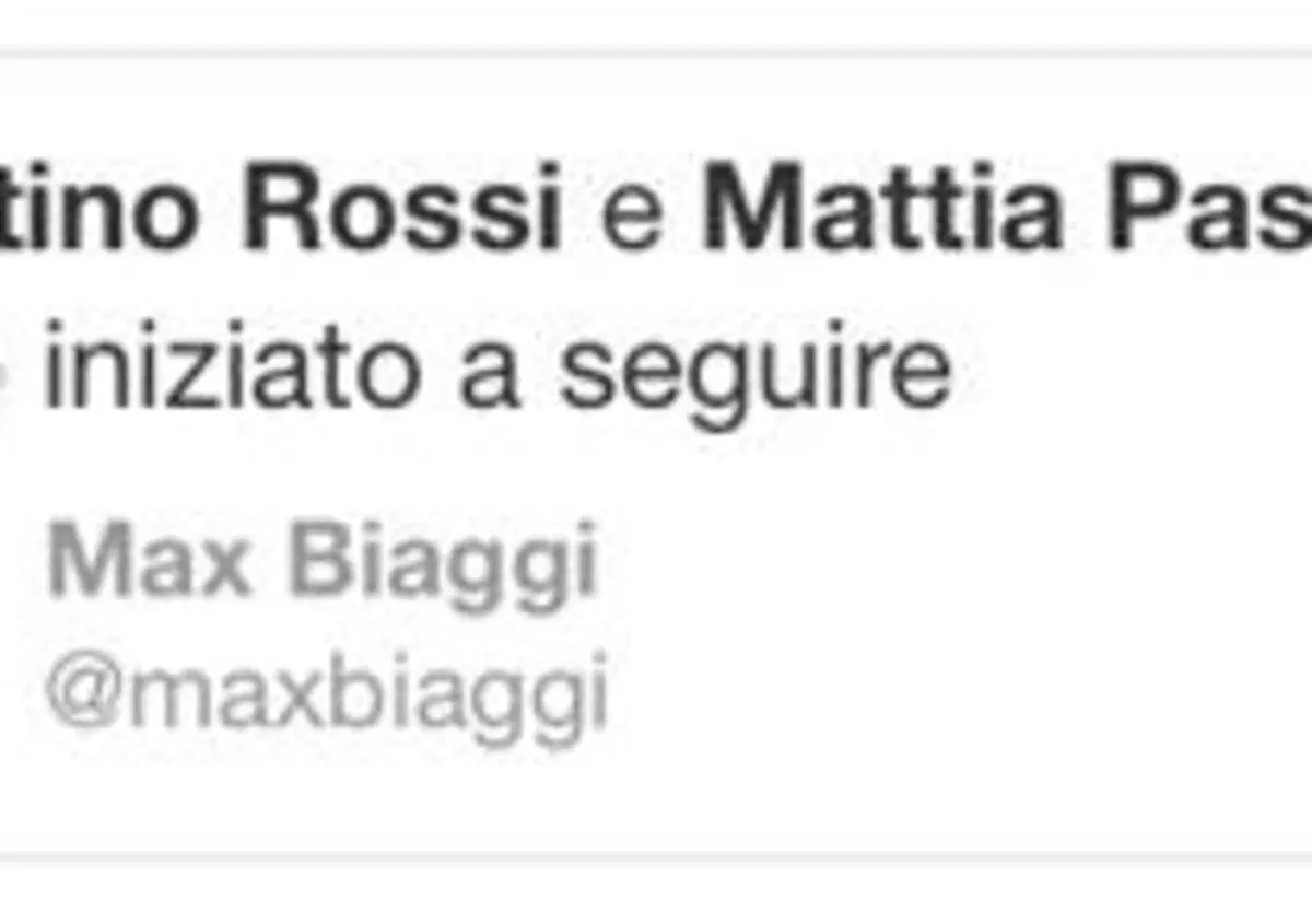 Valentino Rossi e Max Biaggi amici su Twitter