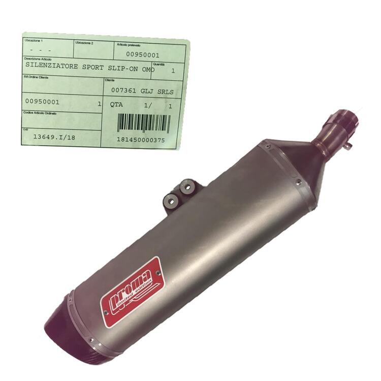 MARMITTA SILENZIATORE PROMA SPORT ORIGINALE KYMCO
