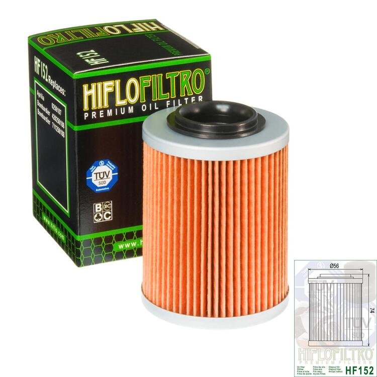 filtro olio originale HIFLO HF152 APRILIA TUONO R Bergamaschi