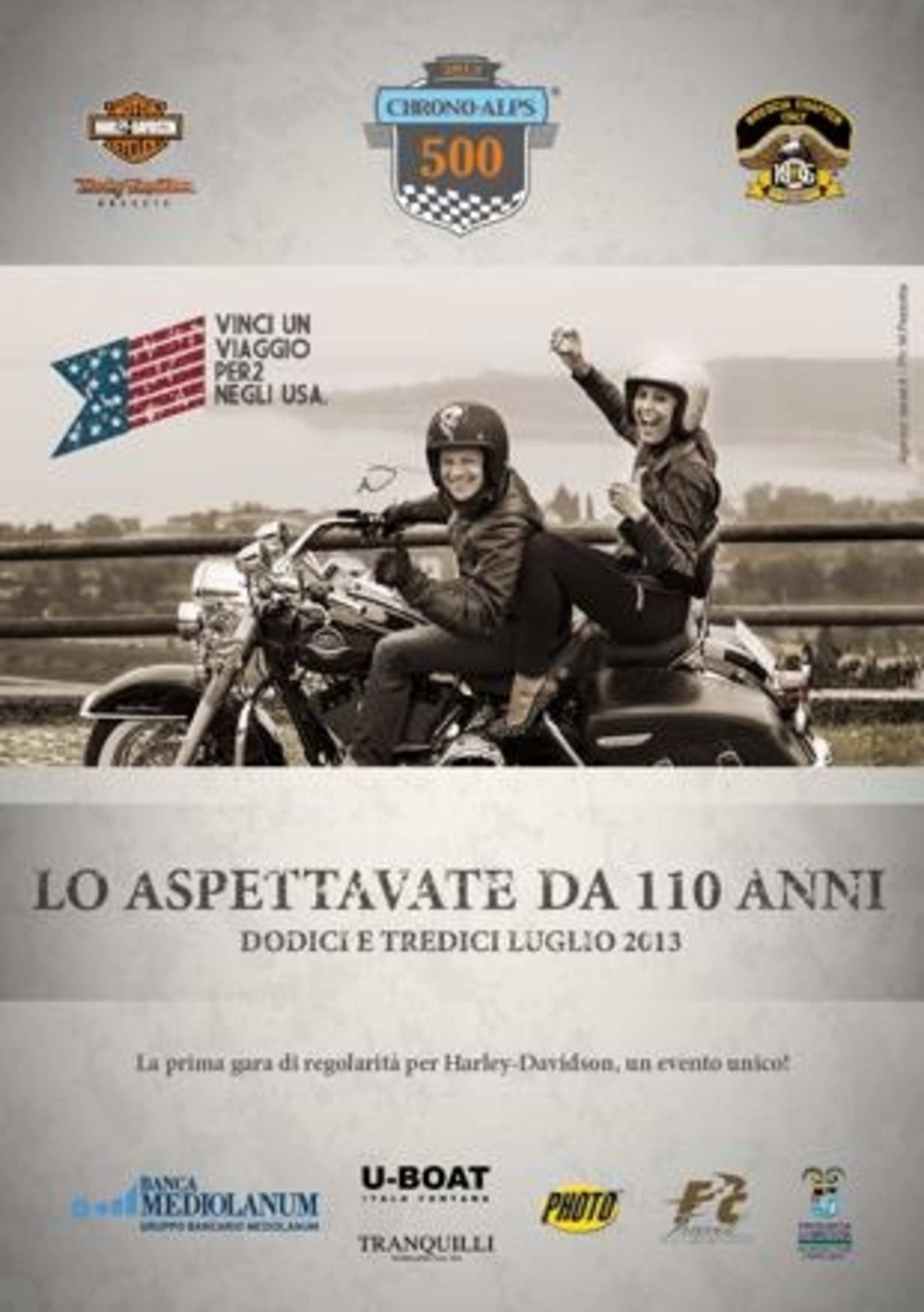 Harley-Davidson Chrono Alps 500: gara di regolarit&agrave; riservata al mito USA