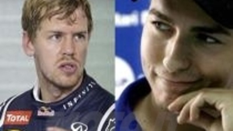 Vettel e Lorenzo: sfida in auto con Schumacher e Doohan