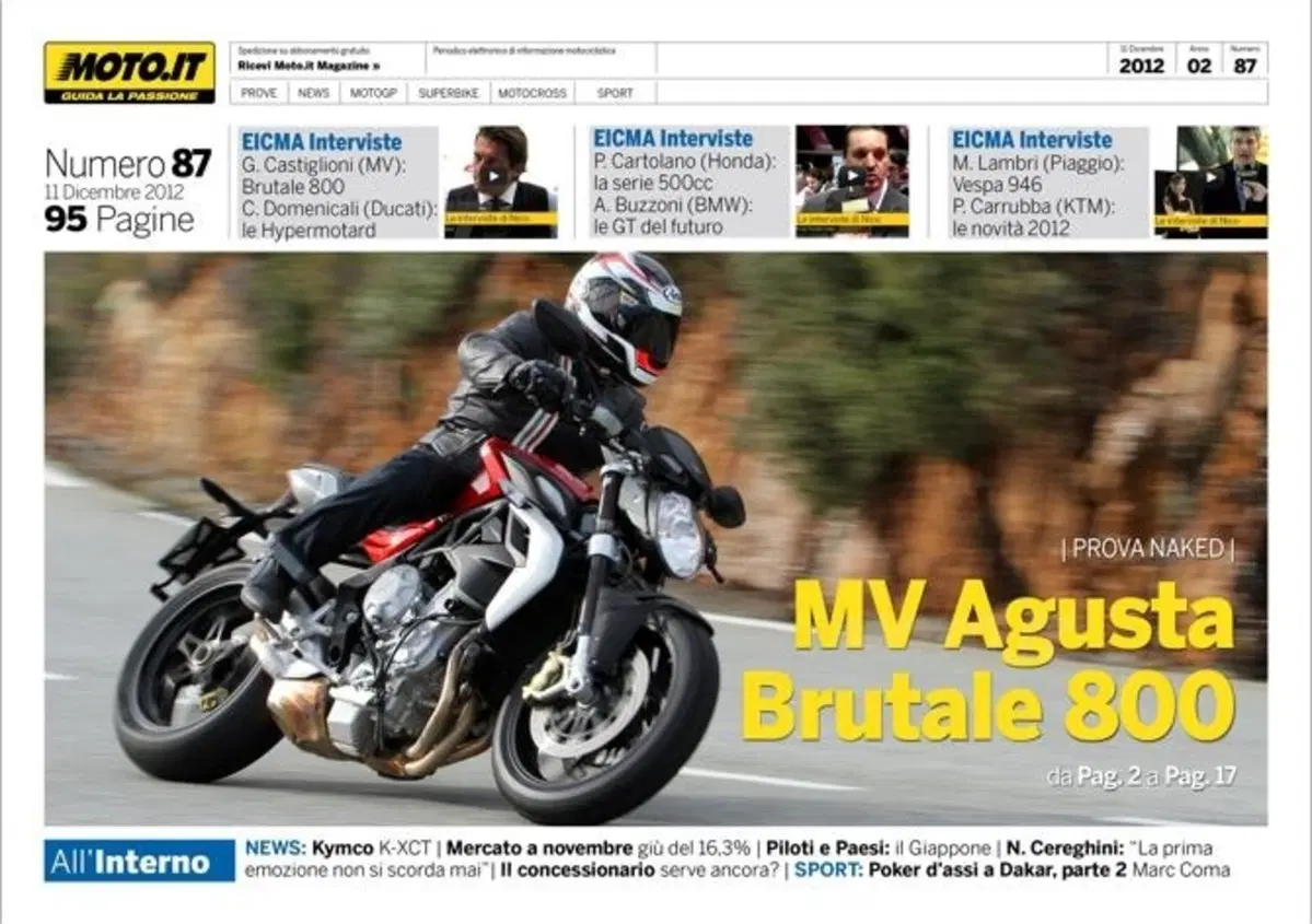 Magazine n&deg; 87, scarica e leggi il meglio di Moto.it