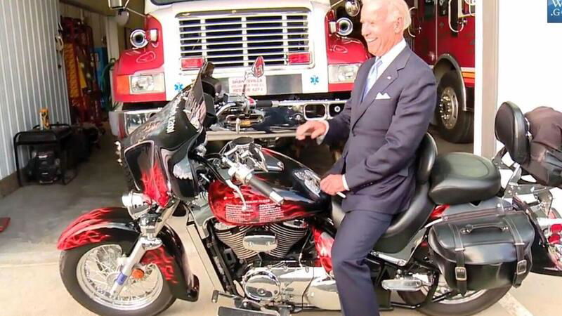 Joe Biden, Presidente e motociclista