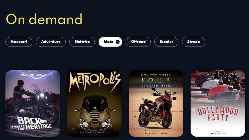 MOTOFESTIVAL MY2021 - On Demand: il Netflix delle due ruote