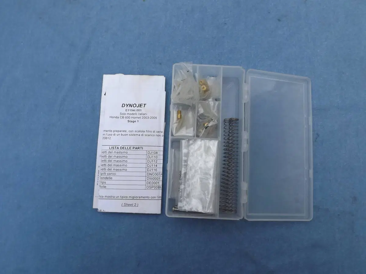 Kit molle e getti Dynojet Honda cb600 Hornet (2)