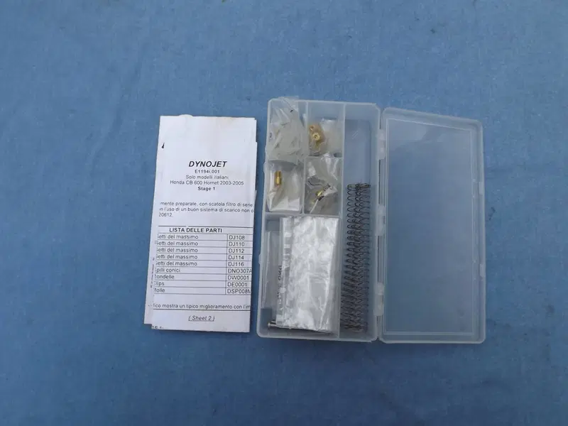 Kit molle e getti Dynojet Honda cb600 Hornet (2)