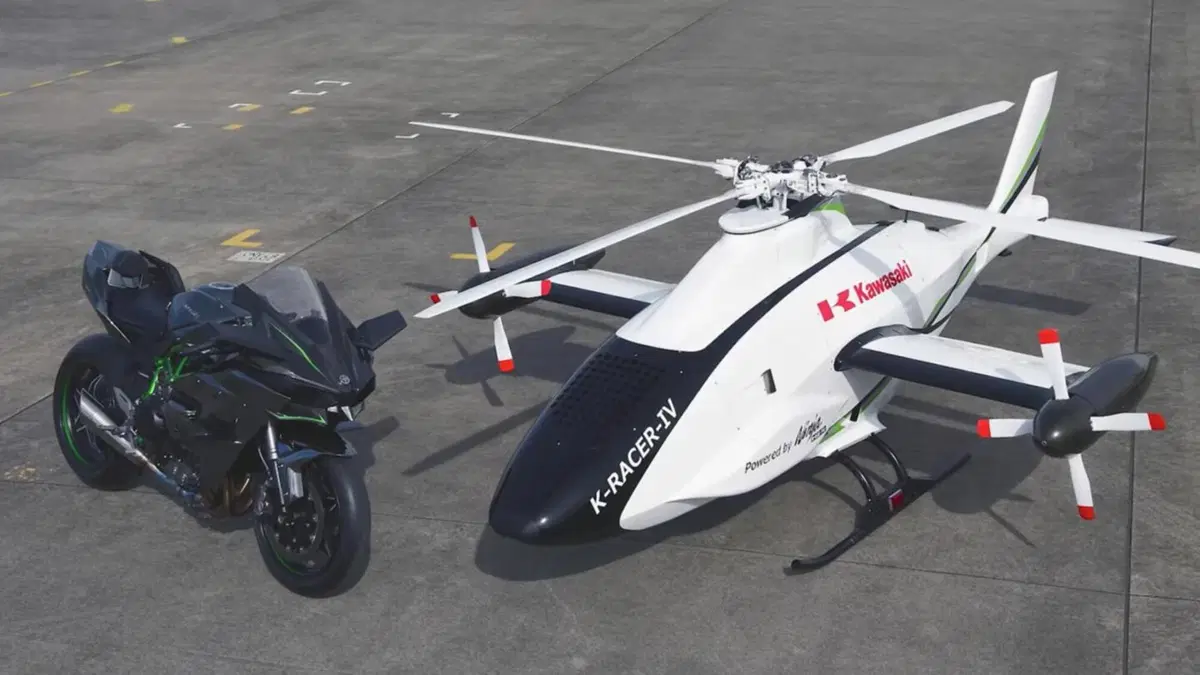 K-Racer IV: l'elicottero powered by Kawasaki Ninja H2R (4)