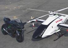 K-Racer IV: l'elicottero powered by Kawasaki Ninja H2R