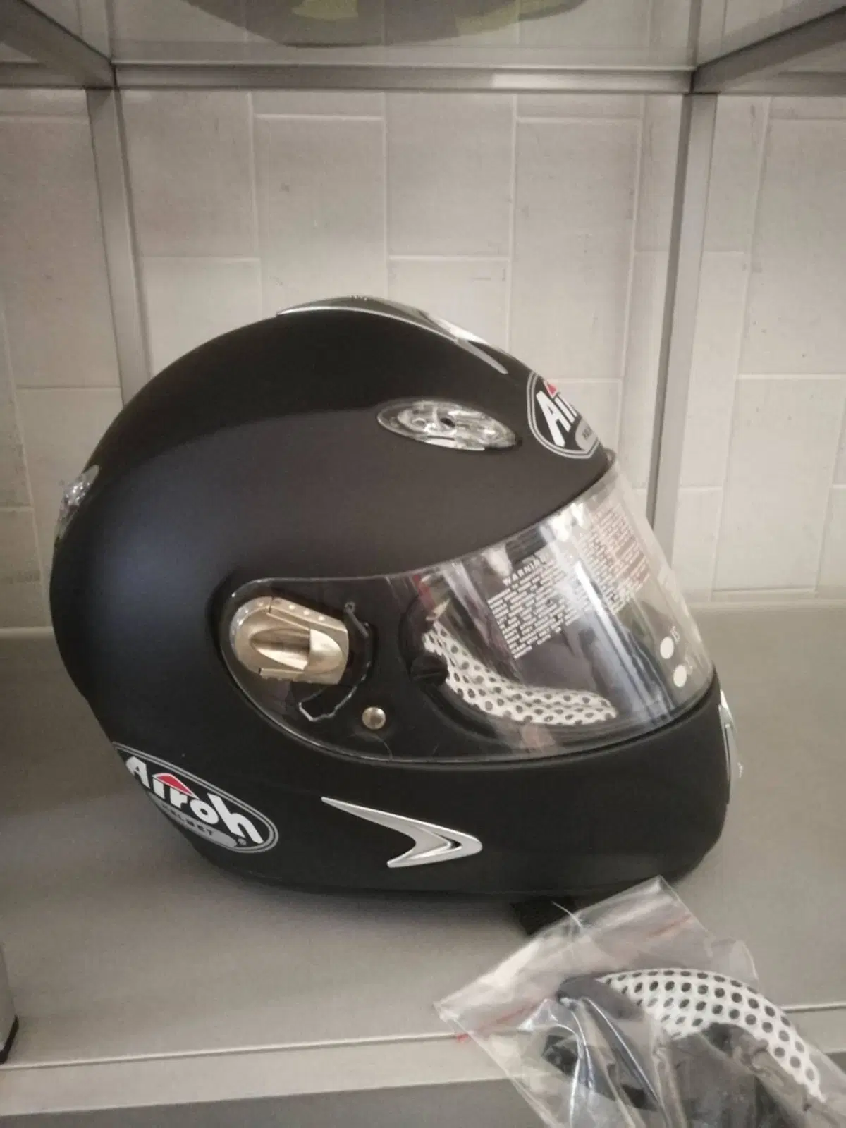 CASCO AIROH DRAGON BLACK MATT