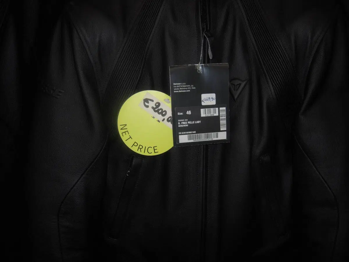 GIACCA MOTO IN PELLE NERA DONNA TG. 44 - 46 Dainese (4)