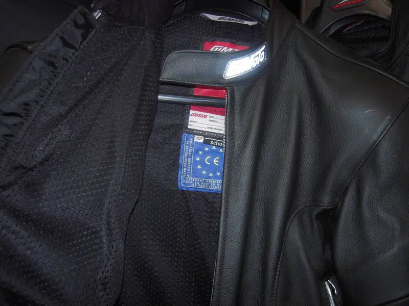 GIACCA MOTO IN PELLE NERA GIMOTO TG. 52 (3)