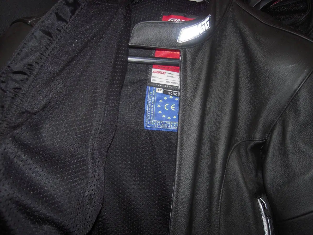 GIACCA MOTO IN PELLE NERA GIMOTO TG. 52 (4)