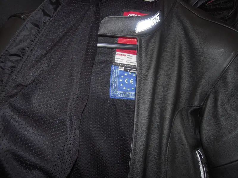 GIACCA MOTO IN PELLE NERA GIMOTO TG. 52 (4)