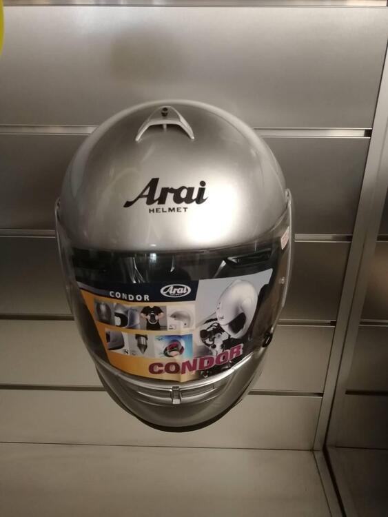 CASCO IN FIBRA ARAI CONDOR W/PINLOCK SILVER (4)