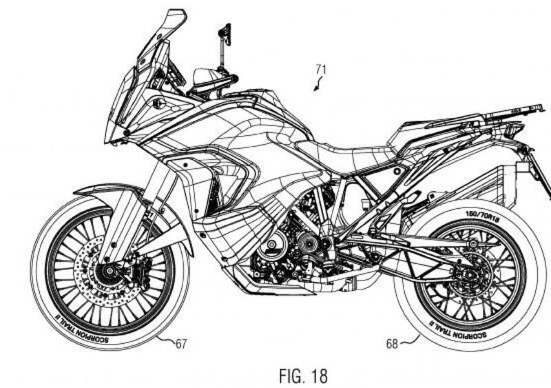 KTM 1290 Super Adventure S e R 2021: serbatoio basso confermato dal brevetto (AGGIORNATO)