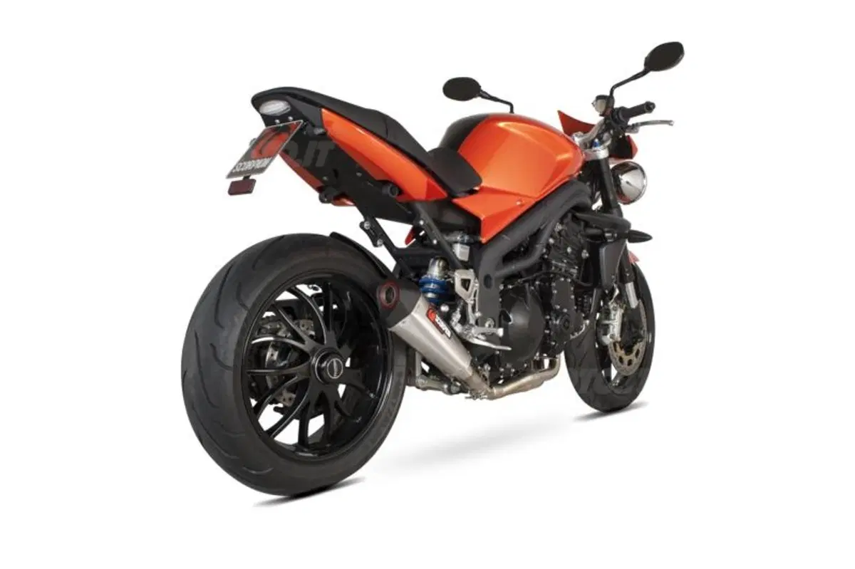 Scorpion: silenziatore singolo Serket Taper per Triumph Speed Triple 1050 (2)
