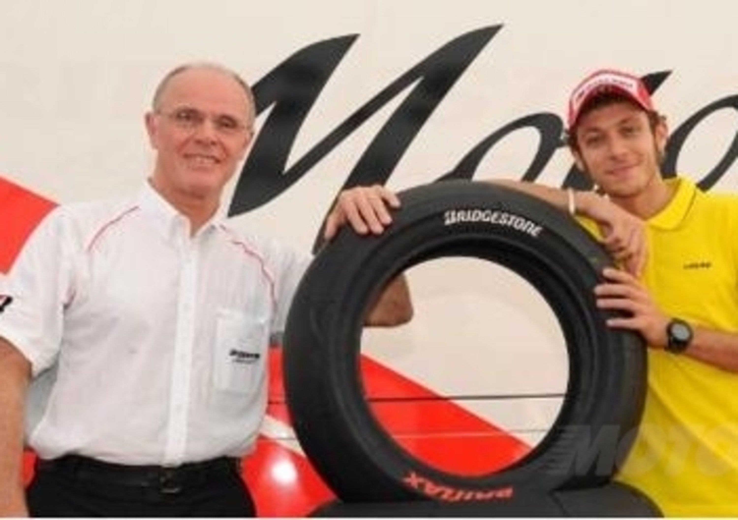 Valentino Rossi e Bridgestone insieme per lo sviluppo di pneumatici