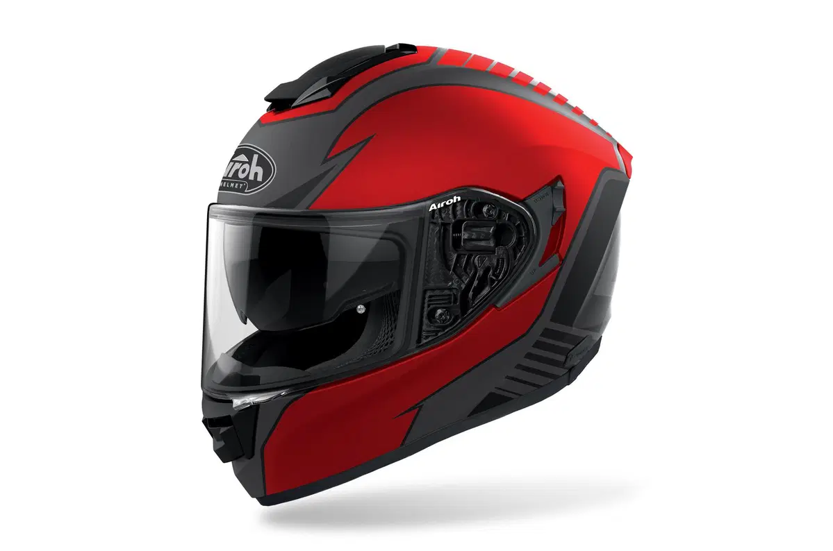 Airoh nuovo ST.501 Type Red & Yellow Matt (2)