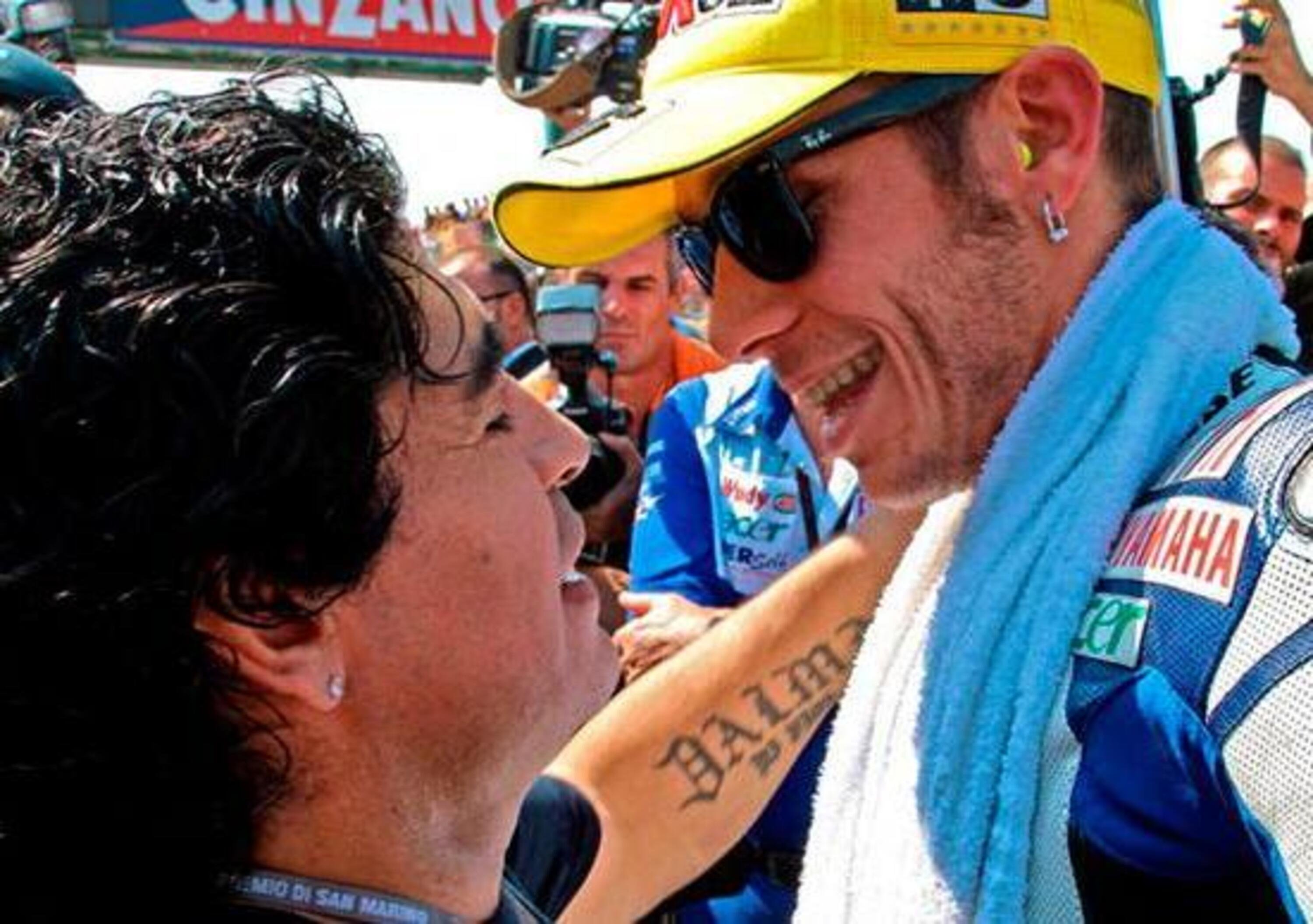 Valentino Rossi e il ricordo di Diego Armando Maradona
