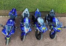 Quattro Yamaha YZF-R1 Rossi replica all'asta