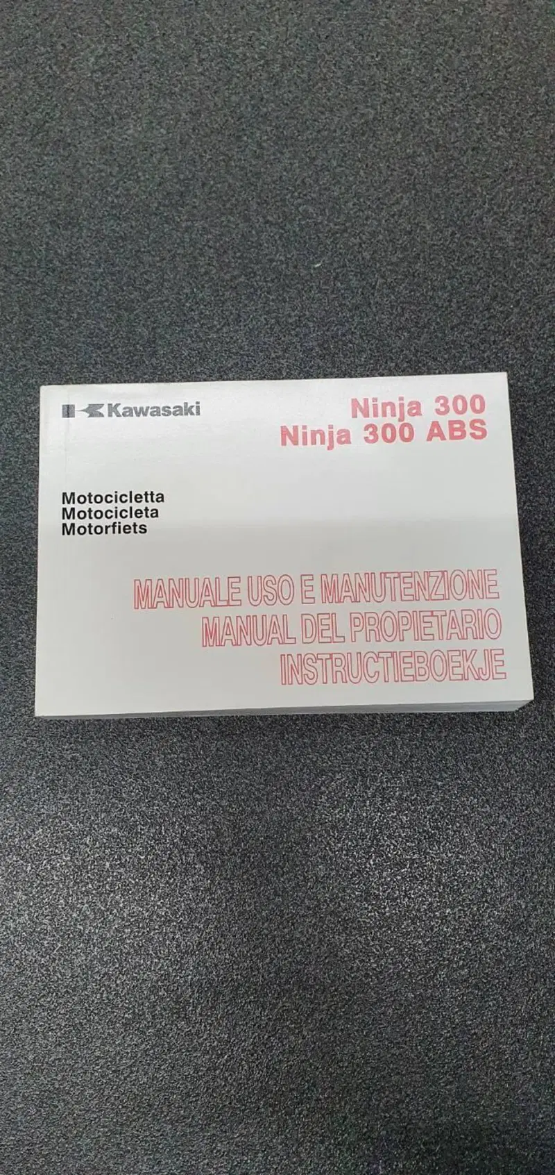 USO E MANUTENZIONE MANUALE KAWASAKI PER NINJA 300