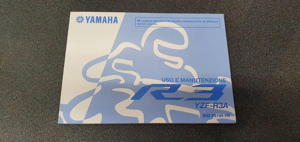 USO E MANUTENZIONE MANUALE YAMAHA PER YZF R3A / R3