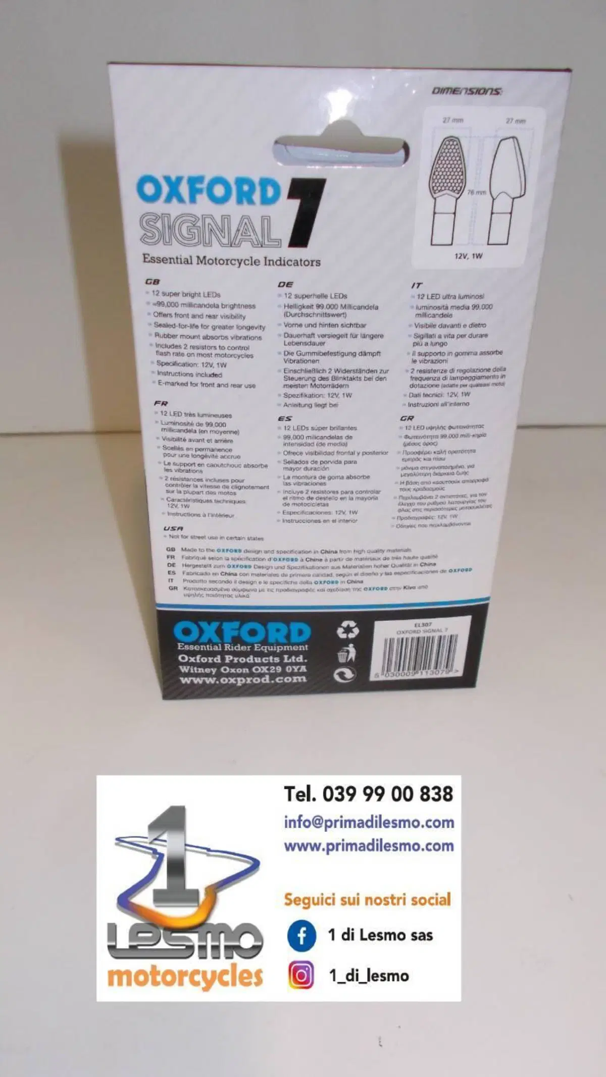 Coppia frecce LED Oxford (2)