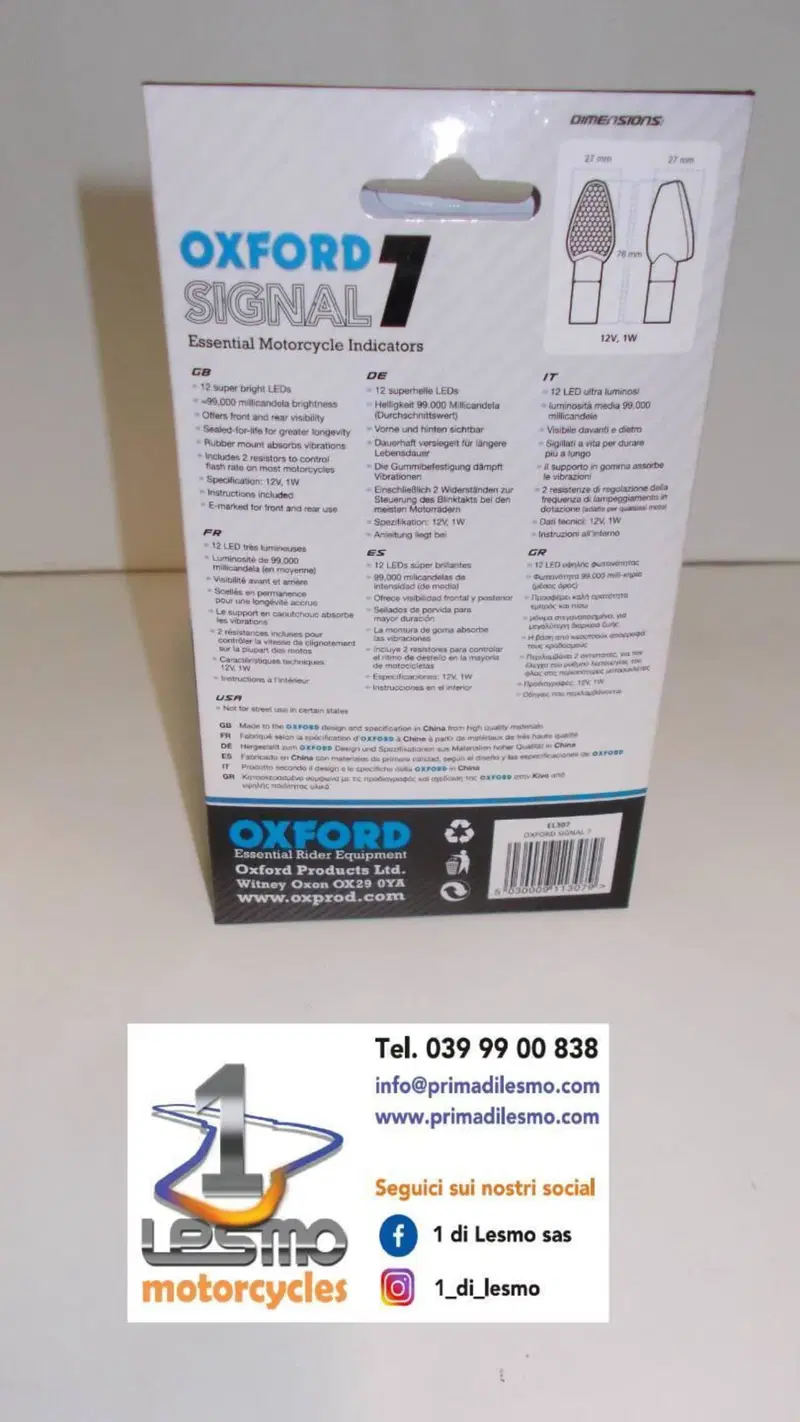Coppia frecce LED Oxford (2)