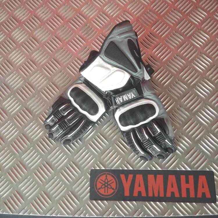 GUANTO PELLE YAMAHA SPORT GRIGIO