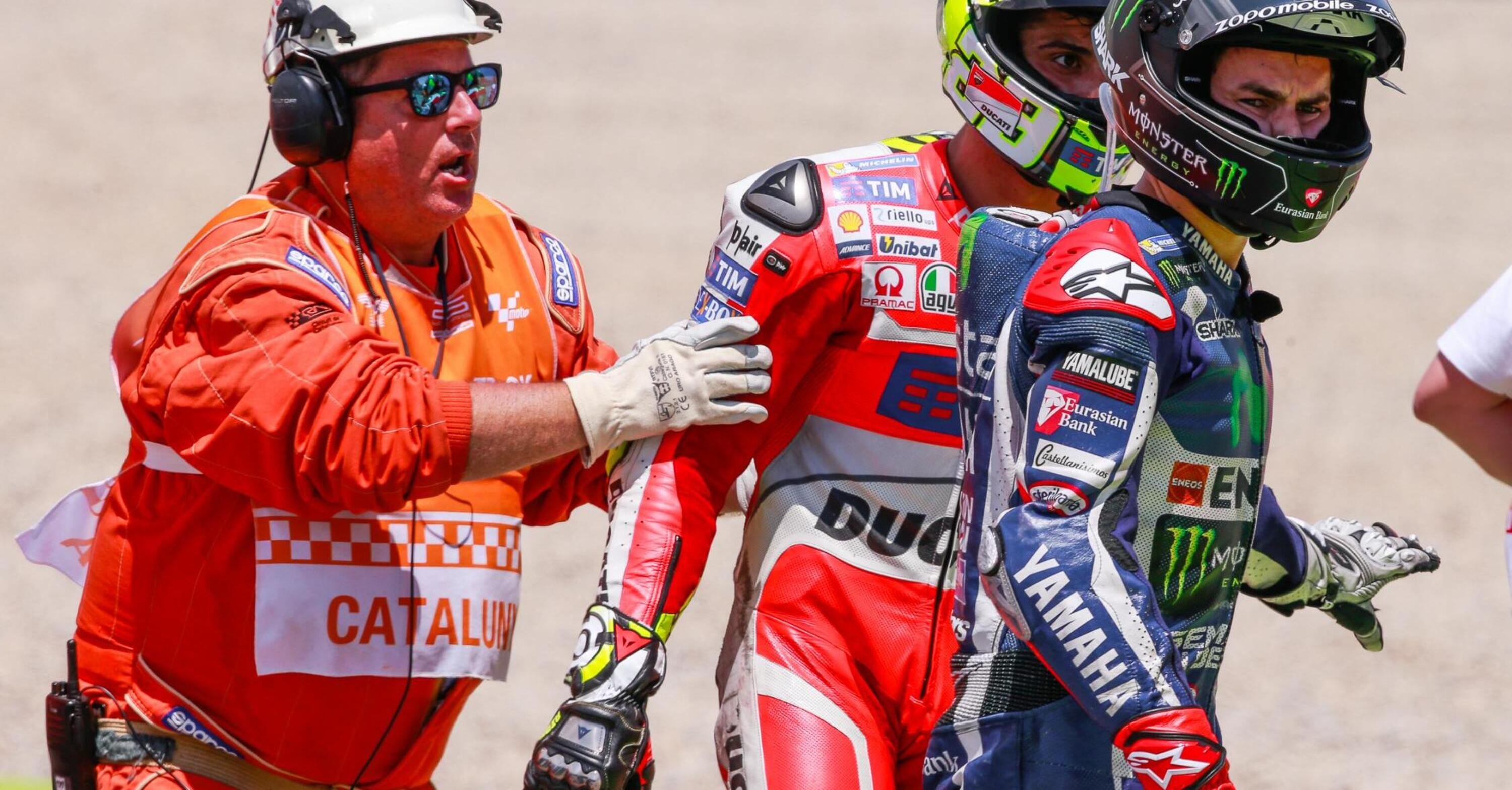 MotoGP 2016. Lorenzo: &quot;Sbaglia e non chiede scusa. Iannone: &quot;Era troppo lento&quot;